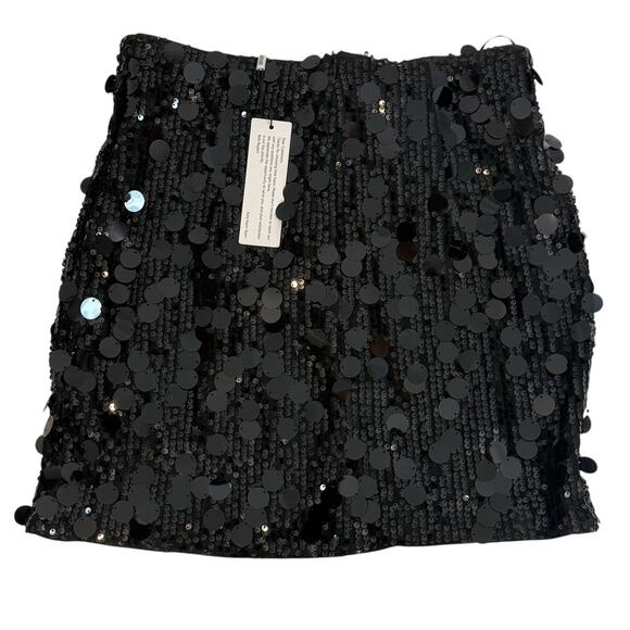 Kate Kasin medium sequin stretch mini skirt bodycon SK 2814 - Picture 12 of 13